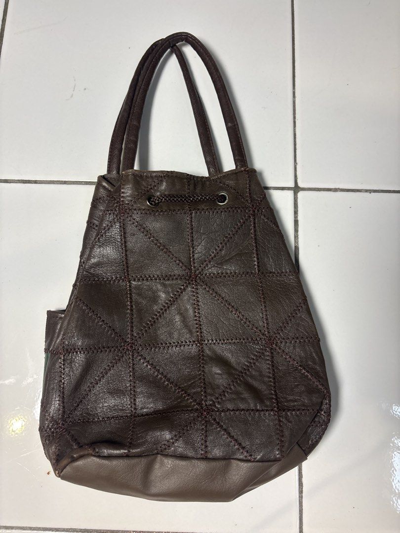 Patchwork Leather Drawstring Bucket Bag (Category: Shoulder Bags) located in Cheras. Submitted by omadanish______ (Listing ID 1461905791, Image 2). Description: .