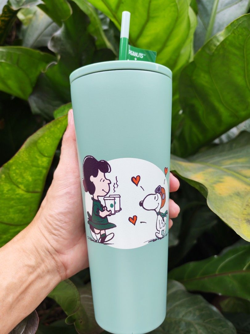 Peanuts Lucy & Snoopy Tumbler with Straw (Category: Water Bottles & Tumblers) located in Quezon City. Submitted by danilo.danilo4 (Listing ID 1461803022, Image 2). Description: - Adorable Lucy & Snoopy tumbler - Includes matching straw - Features cute heart and pumpkin design - Ideal for Peanuts fans - Great for everyday drinks.