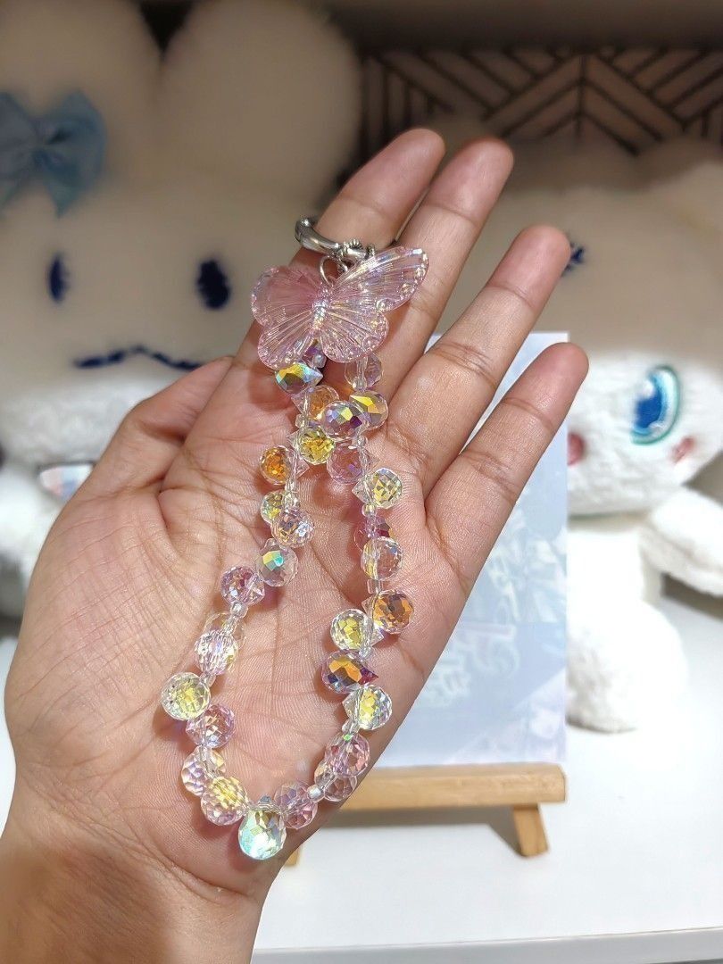 Pink Crystal Butterfly Bag Charm Keychain (Category: Charms) located in San Jose del Monte. Submitted by chimkenugets (Listing ID 1461954963, Image 3). Description: .