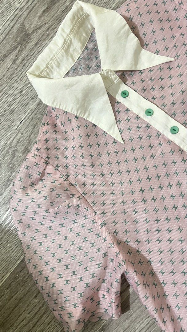 Pink Mesh Blouse (Category: Blouses) located in Quezon City. Submitted by vvvv_vj (Listing ID 1461916713, Image 2). Description: Size medium to large Only used once Loc: Tandang Sora QC.