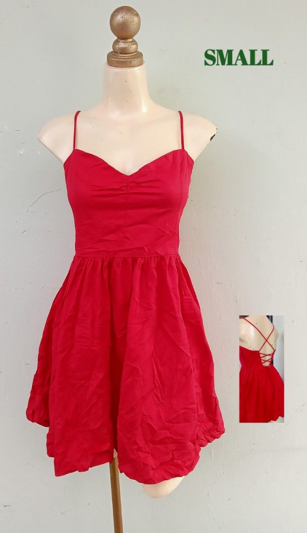 Pink Spaghetti Strap V-Neck A-Line Mini Dress (Category: Dresses) located in Anahawan. Submitted by THRIFTYCHEZZ (Listing ID 1461862220, Image 2). Description: .