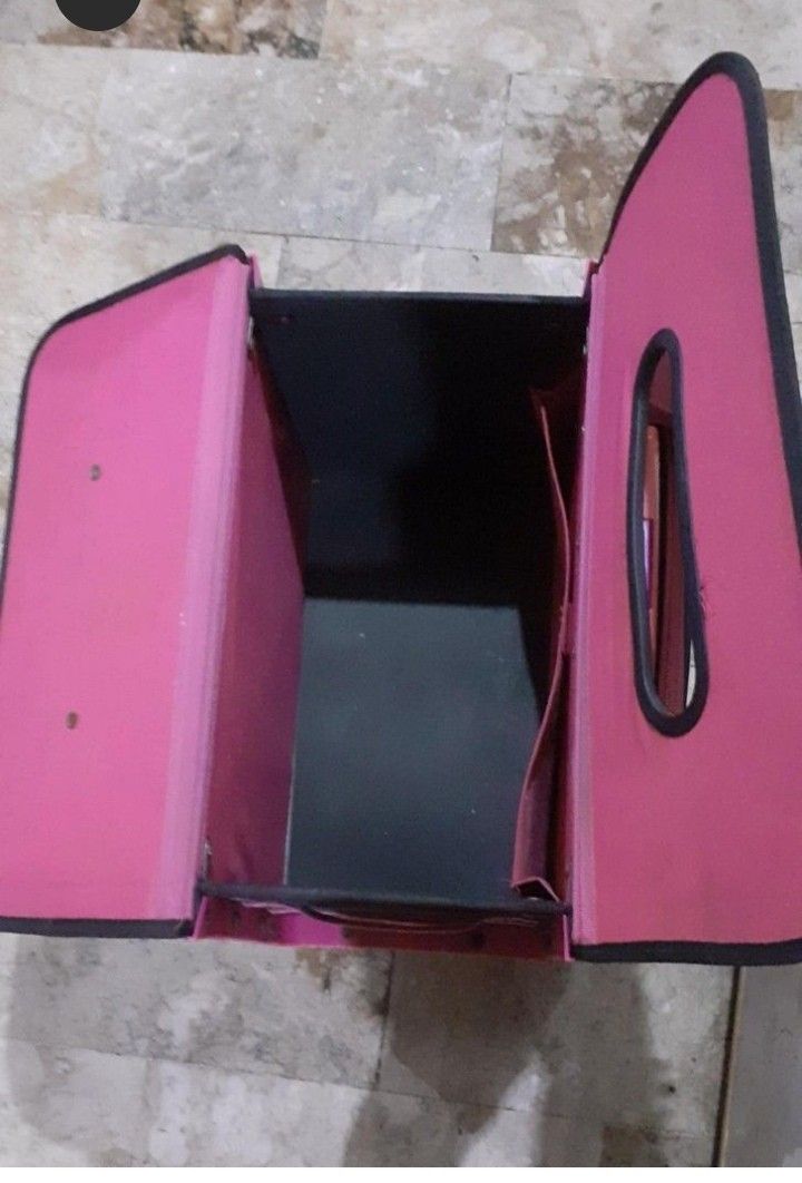 Pink Trolley Bag with Wheels (Category: Backpacks) located in Quezon City. Submitted by chacha30.s (Listing ID 1461827753, Image 2). Description: -Trolley Bag with wheels - Multiple compartments and pockets for excellent organization. - Equipped with wheels and a retractable handle for effortless portability. - Spacious interior perfect for school books, supplies, or travel essentials. - Zippers are in good working condition. - Shows some minor s