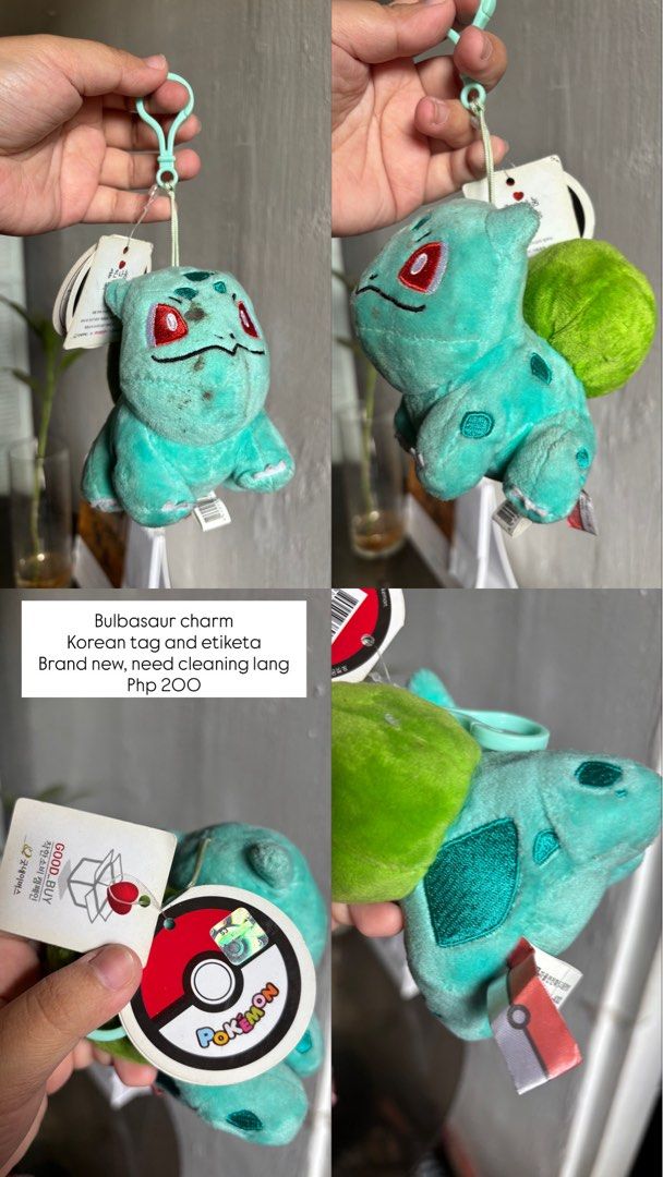 Pokemon Charms (Category: Character Goods) located in Quezon City. Submitted by piyayaaaaaa10 (Listing ID 1461857462, Image 1). Description: Letting go of my personal collection Pokemon charms - Bulbasaur Charm (need cleaning, brand new complete with tags) - Snorlax Charm (2 versions) - Charmander Pouch Charm (broken zipper and charm) - Sleeping pikachu Charm - Pikachu Charm - Raichu Charm (need cleaning, brand new complete with tags) - Vulpix Ch