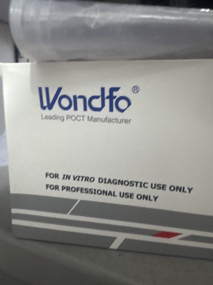 Wondfo Antigen kit (Category: Sanitizers & Disinfectants) located in Quezon City. Submitted by beanne17 (Listing ID 1461935711, Image 3). Description: - Wondfo antigen 100 each .