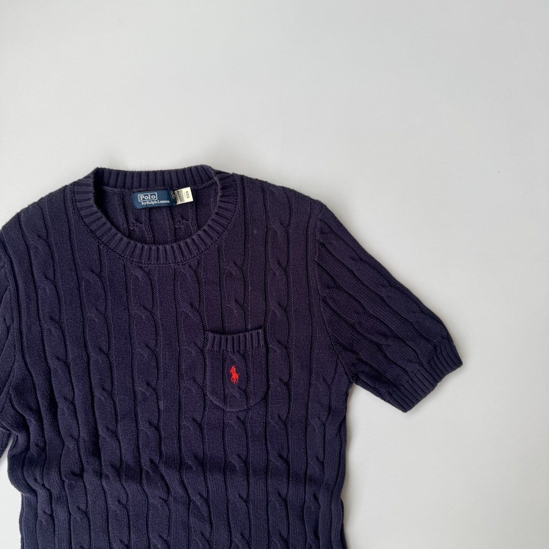 Polo Ralph Lauren Cable Knit SS (Category: Activewear) located in Iloilo. Submitted by 50houndidz (Listing ID 1461883801, Image 3). Description: Polo Ralph Lauren Cable Knit SS excellent no issue size: large measurements: 16 width 24 length dm for more questions .