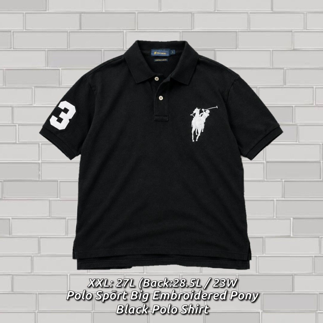 Polo Ralph Laurn Polo Tshirts (Category: Luxury Apparel) located in La Trinidad. Submitted by starkstreetvntg (Listing ID 1461878187, Image 3). Description: 🛍️ ₱300 EACH (Negotiable) ⚡ TAKE ALL ₱250 EACH Hûgo Bóss Striped Snap Button Polo 📐 XL: 27L / 22W 🆕 Excellent Condition 🖍️ 9 / 10 Color Rate 🎨 Navy / Gray w/ Stripes ⛔ No Issue • Vertical Pinstripe Pattern • Contrast Navy Polo collar • Navy 4 button placket • Short sleeves with contrast 