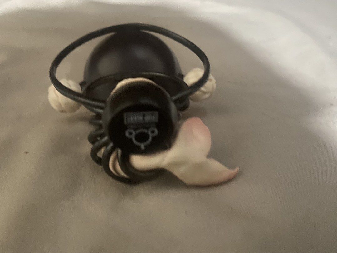 Pop Mart Skullpand The Constraint (Category: Designer & Blind Box Toys) located in San Mateo. Submitted by fishermanbeanie (Listing ID 1461844128, Image 3). Description: - Adorable mermaid baby figure - Wrapped in intricate black wire - Features a vibrant pink tail and matching pink hair - Ideal for collectors and enthusiasts - Compact size, fits perfectly in the palm of your hand - Unique and eye-catching design.