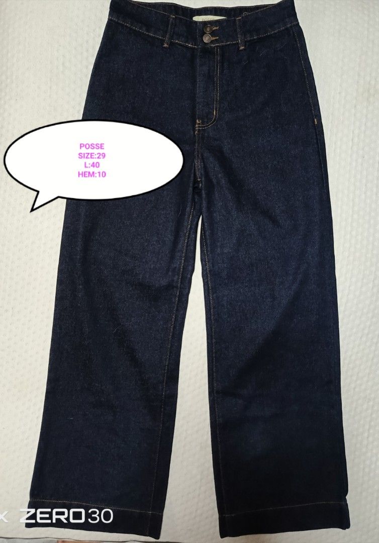 POSSE WIDELEG JEANS 29 (Category: Jeans) located in Quezon City. Submitted by ahyaladyblue (Listing ID 1461964546, Image 1). Description: .