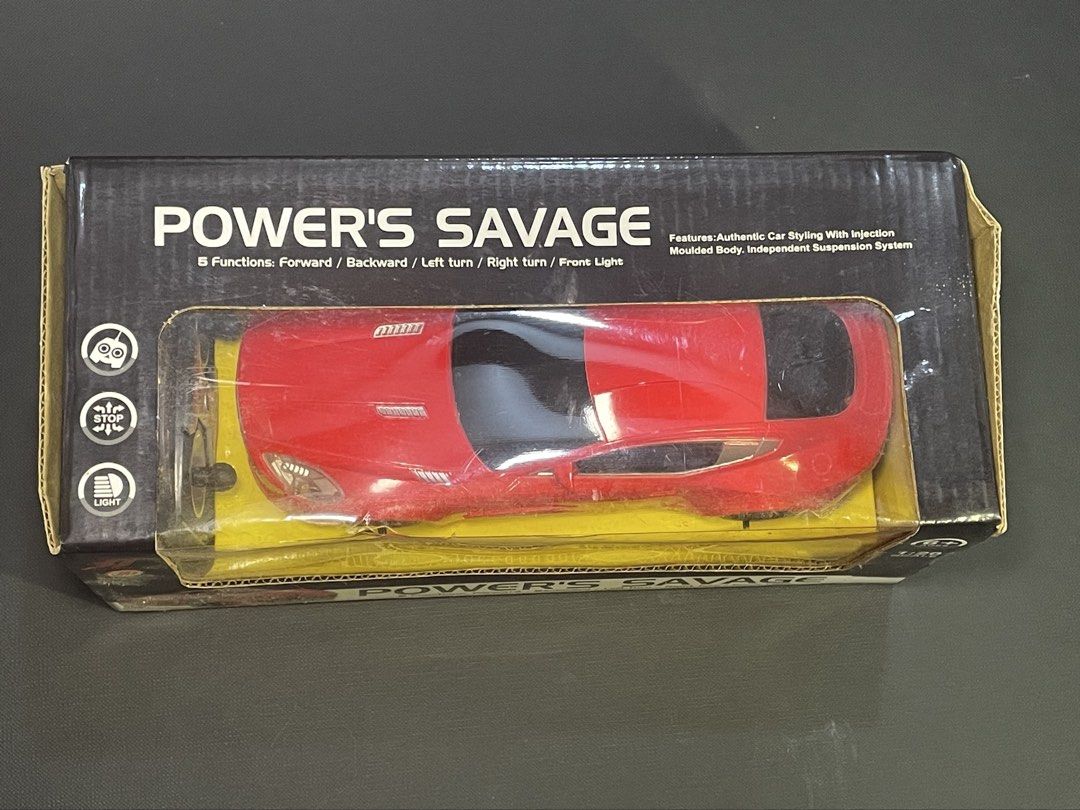 Power's Savage 1:20 Scale Red RC Car (Category: Remote Control Toys) located in Manila. Submitted by ellie_owl (Listing ID 1461917113, Image 2). Description: Take all collection toy cars remote control and 1980’s toy detailed Ferrari display mode. .