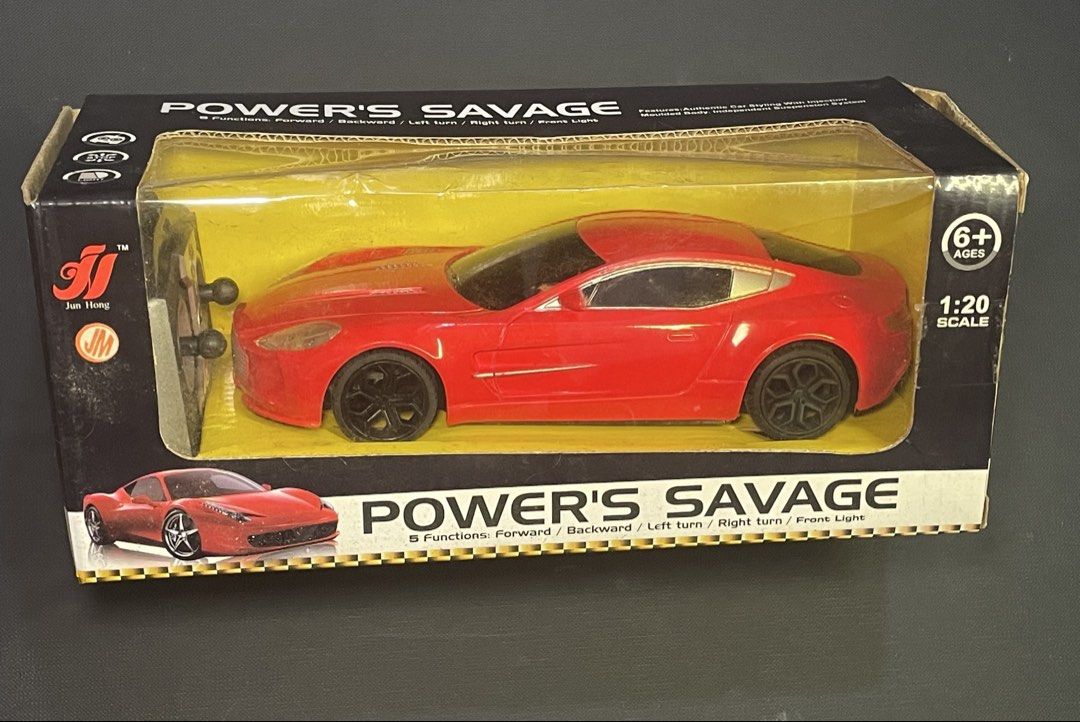 Power's Savage 1:20 Scale Red RC Car (Category: Remote Control Toys) located in Manila. Submitted by ellie_owl (Listing ID 1461917113, Image 1). Description: Take all collection toy cars remote control and 1980’s toy detailed Ferrari display mode. .