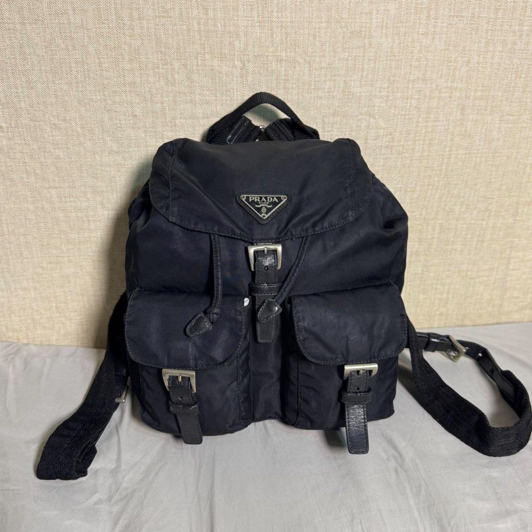 PRADA BACKPACK (Category: Luxury Bags & Wallets) located in Claveria. Submitted by jhunaceeeeee (Listing ID 1461811208, Image 1). Description: 💯Authentic Project Bag Need paayos Maganda pa ang body Bag only.