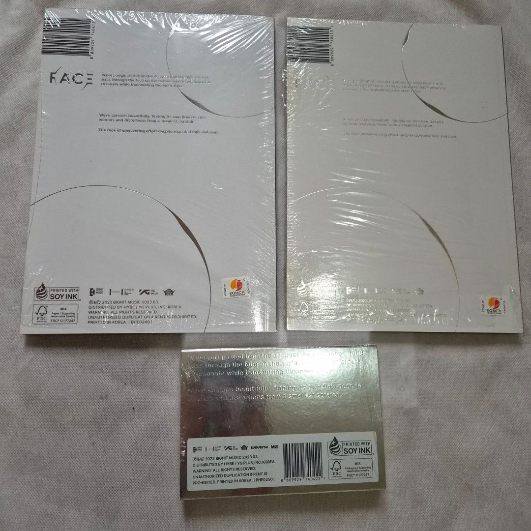 Pre-loved BTS Album Jimin FACE Set (Category: K-Wave Merchandise) located in Quezon City. Submitted by bravewaters (Listing ID 1461857949, Image 3). Description: Complete inclusions except PCs In mint condition.