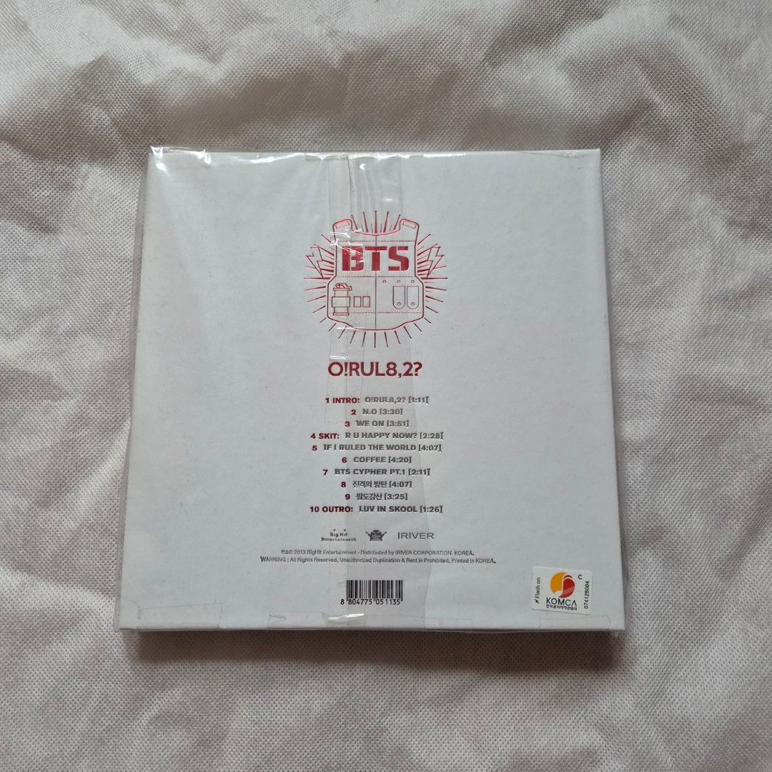 Pre-loved BTS Album O!RUL8,2? (Category: CDs & DVDs) located in Quezon City. Submitted by bravewaters (Listing ID 1461822247, Image 2). Description: Complete inclusions except randoms In mint condition.