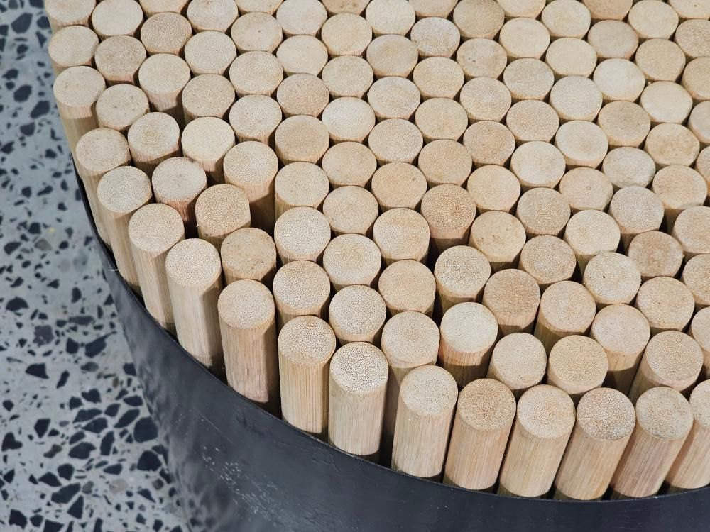 Preloved Kenneth Cobonpue - Chiquita Stool (Category: Chairs) located in Taguig. Submitted by xiaomeimeiann (Listing ID 1461963326, Image 3). Description: Natural wood dowel seat.