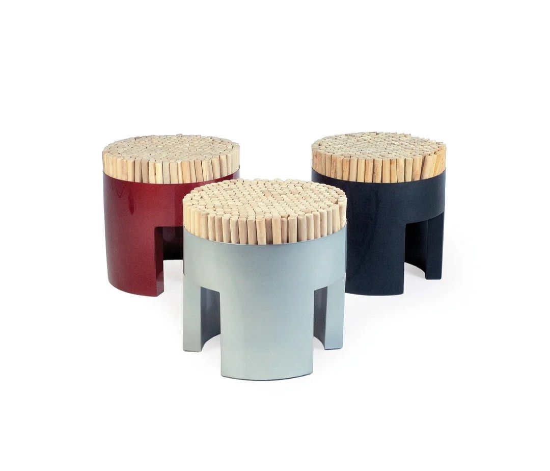 Preloved Kenneth Cobonpue - Chiquita Stool (Category: Chairs) located in Taguig. Submitted by xiaomeimeiann (Listing ID 1461963326, Image 1). Description: Natural wood dowel seat.