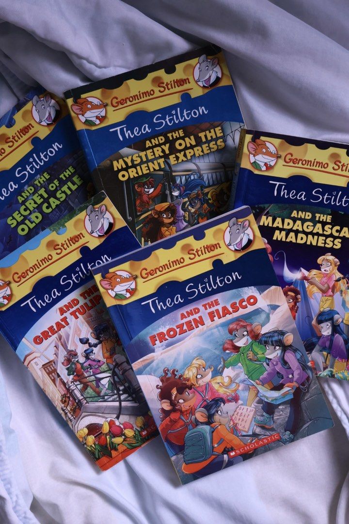 [PRE-LOVED] Thea Stilton Book Bundle (Category: Storybooks) located in Malabon City. Submitted by clarahbear (Listing ID 1461866519, Image 1). Description: All Bought From NBS (around 2016-2018).