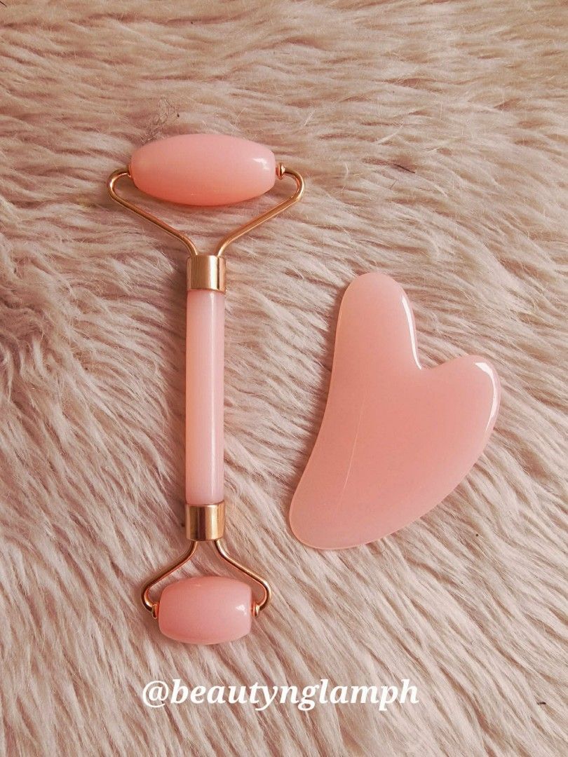 Premium Resin Rose Quartz Roller & Gua Sha set (Category: Face Care) located in Quezon City. Submitted by floreskari78555 (Listing ID 1461886635, Image 2). Description: "Massage, soothe, and refresh! ✨ Treat your skin to our premium Resin Rose Quartz Roller & Gua Sha set. High-quality, beautifully weighted (hindi magaan!), and perfect for self-care. ​Same-day delivery available! 📦 DM us for retail or wholesale orders.".