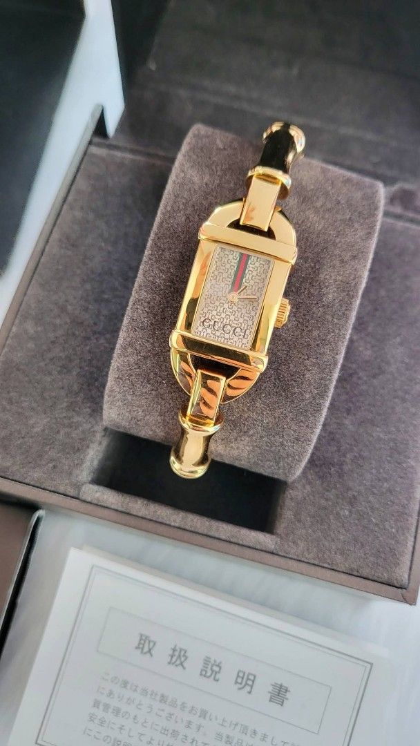 Preowned Authentic Gucci Watch for Women (Category: Luxury Watches) located in Manila. Submitted by rosewatches (Listing ID 1461816743, Image 3). Description: Preowned Authentic Gucci Watch for Women •Swiss made •fit up to 18cm wrist size •Like New Condition •Complete Inclusion (100% Original Preowned watch) {Ready for delivery/pickup/meetup} 📍Manila, Philippines for more affordable luxury! Follow us on ➡️FB: W.R Luxury Brands PH 🩵 Kindly keep 