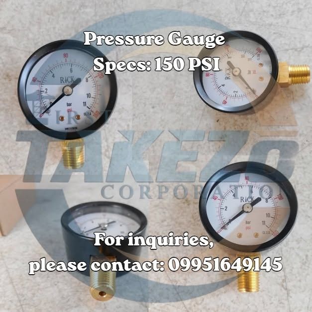 Pressure Gauge Specs: 150 PSI (Category: Home Improvement Tools & Accessories) located in Manila. Submitted by 09171479278_elsie. (Listing ID 1461848100, Image 1). Description: Pressure Gauge Specs: 150 PSI.