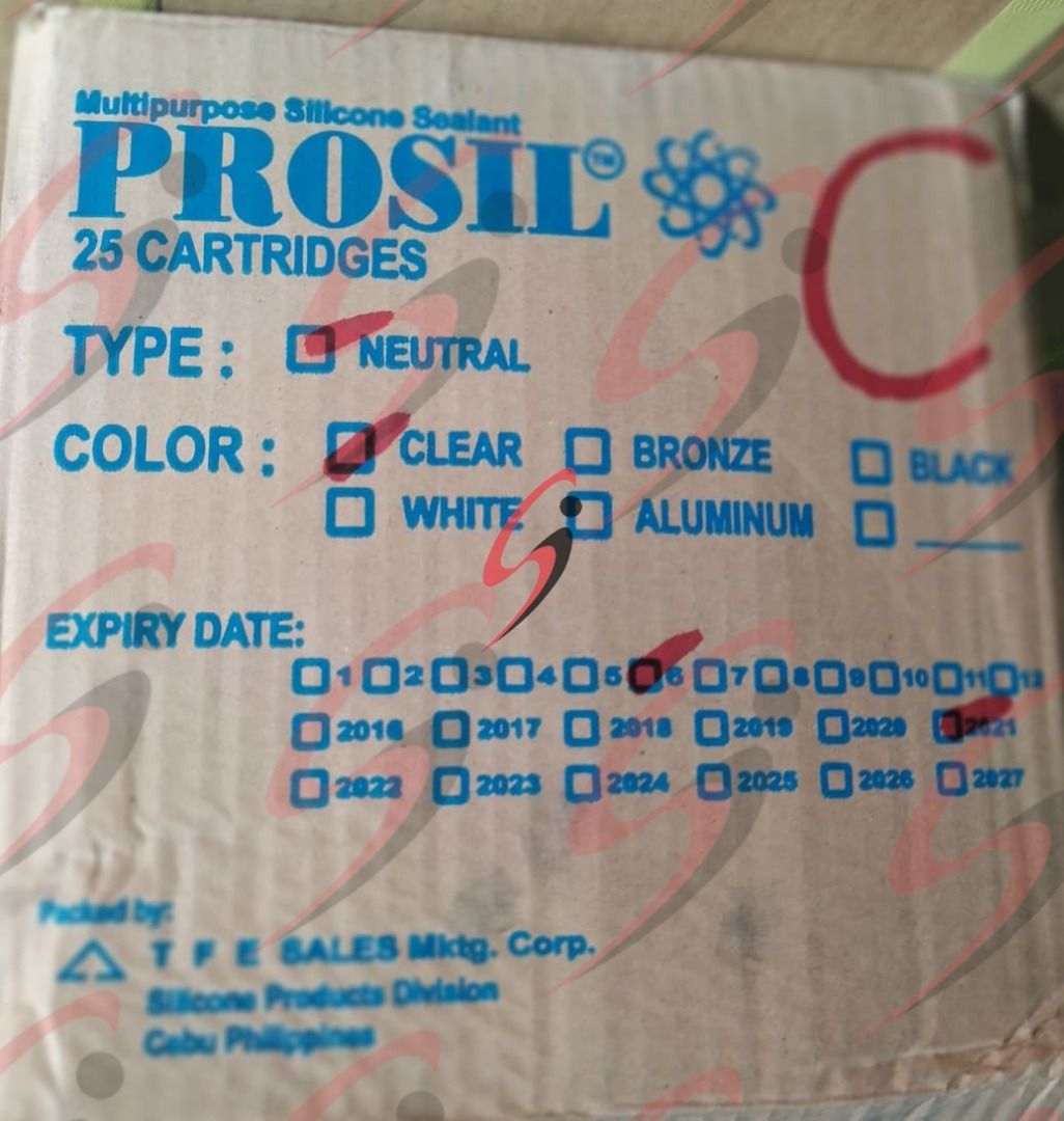 PROSIL Multipurpose Silicone Sealant – Neutral Cure (Category: Outdoor Furniture) located in San Pablo. Submitted by ultrasteelspc (Listing ID 1461814784, Image 3). Description: 🔧 PROSIL Multipurpose Silicone Sealant – Neutral Cure High-performance silicone sealant for durable sealing and bonding applications. Suitable for roofing, gutters, windows, glass, aluminum, galvanized steel, painted surfaces and other common construction materials. ✅ St