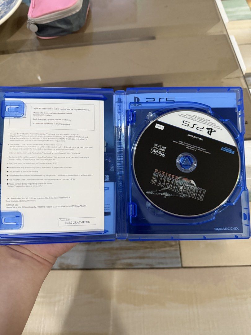 PS5 Final Fantasy VII Rebirth Game (Category: PlayStation) located in Bacoor. Submitted by jdg2896 (Listing ID 1461867486, Image 3). Description: - Final Fantasy VII Rebirth for PS5 - Includes voucher code (unused) - Region free - Classic RPG experience.