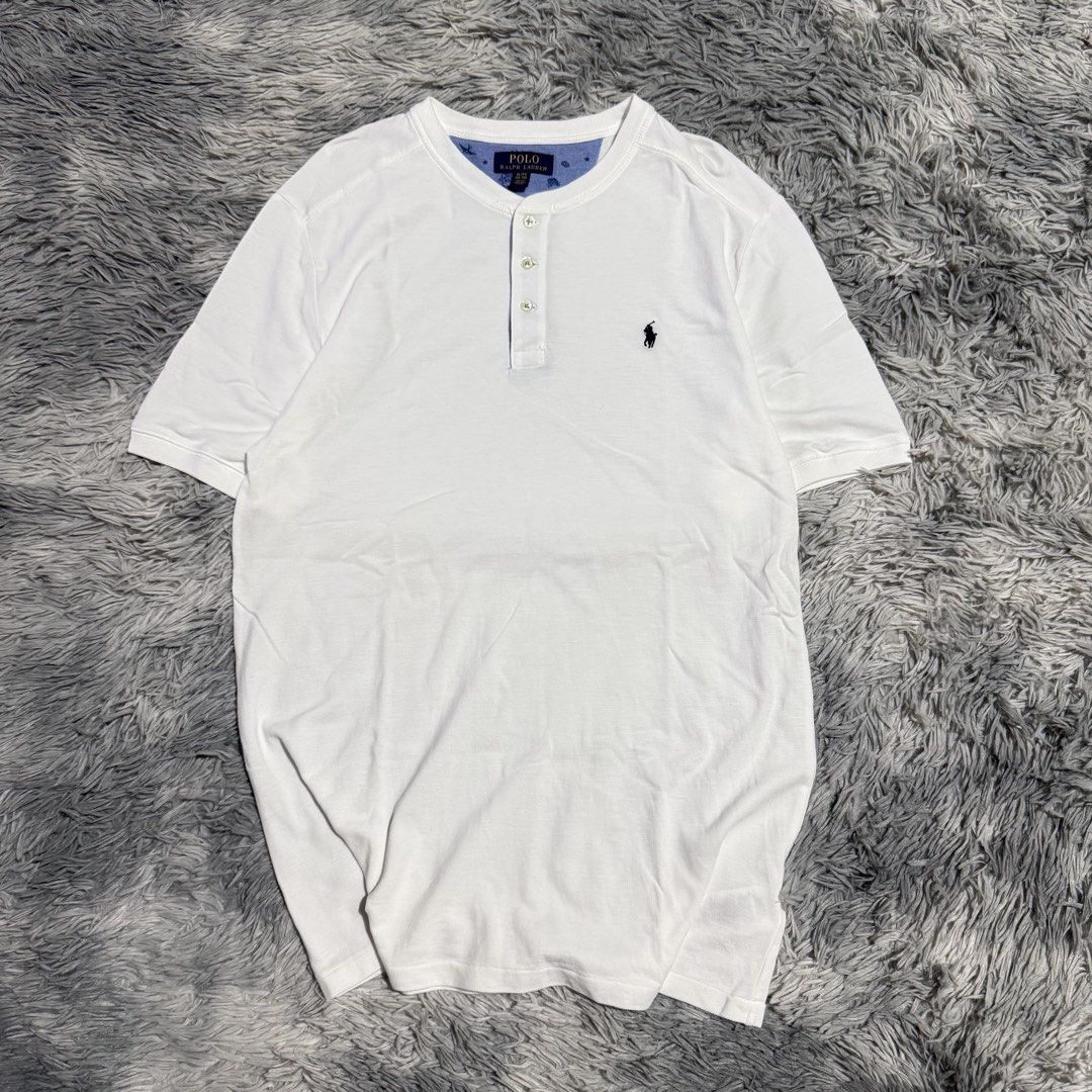 Ralph Lauren Henley Shirt (Category: Tshirts & Polo Shirts ) located in Mandaluyong City. Submitted by iamkageki (Listing ID 1461836839, Image 1). Description: Sz M 19.5x28 No issue / excellent condition.