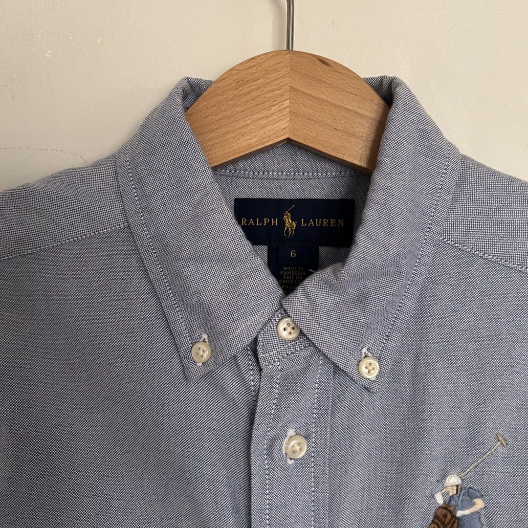Ralph lauren oxford longsleeves (Category: Babies & Kids Fashion) located in Manila. Submitted by ourburstingwardrobe_ (Listing ID 1461843103, Image 3). Description: Size 6 Good as new.