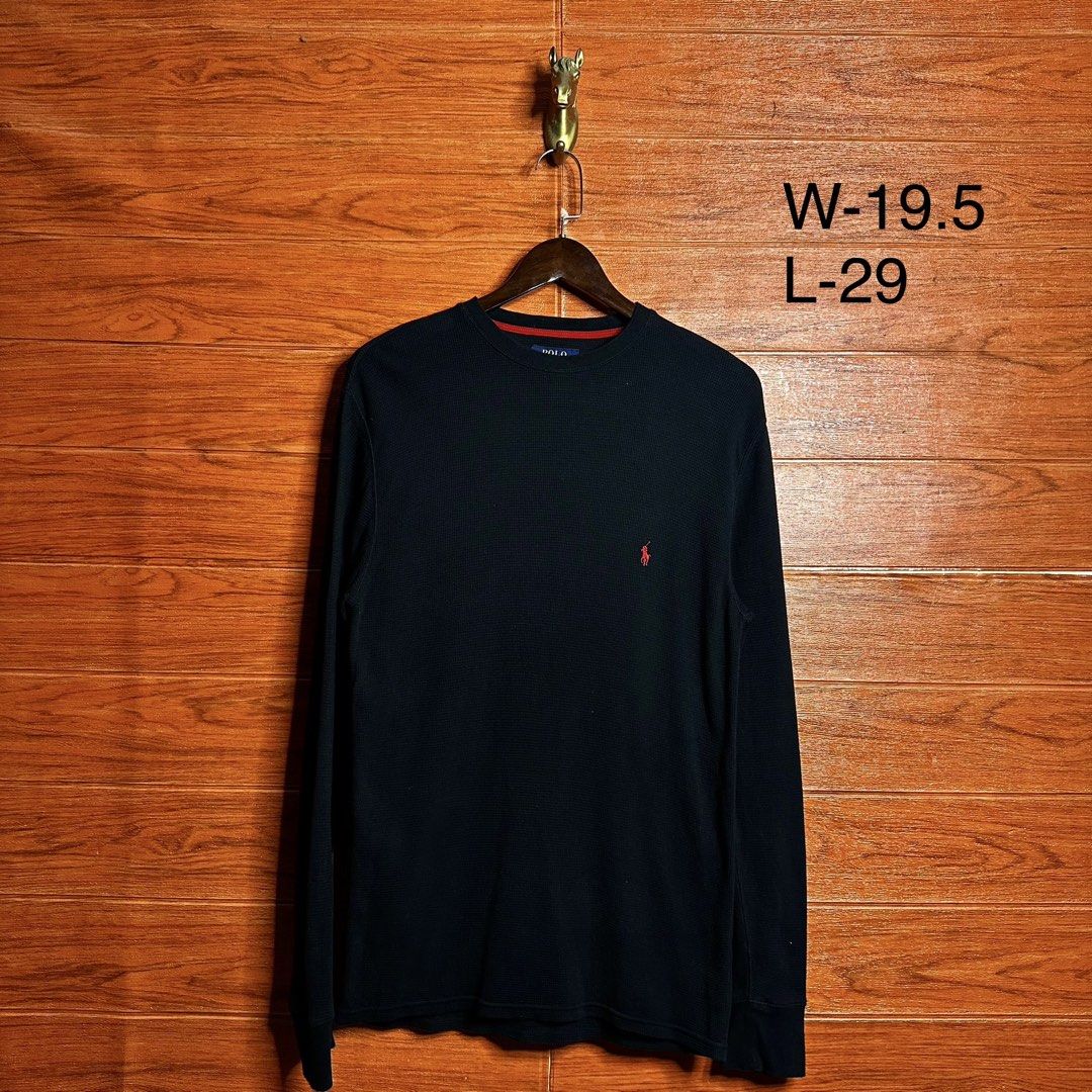 Ralph Lauren RL Waffle Knit Pullover (Category: Tshirts & Polo Shirts ) located in Quezon City. Submitted by donklasiko (Listing ID 1462032323, Image 2). Description: Condition: 9.5+/10 Pristine condition Issue: non Refer to the dimension 🤗 PM FOR MORE DETAILS NO RETURN, NO EXCHANGE & NO REFUND! ✅I ALSO ACCEPT TRADE/SWAP TO ANYTHING JUST DROP YOUR OFFER Please manage your expectations, this is a secondhand item. What you see is what you get 😊 �
