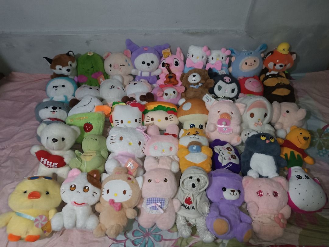 RANDOM PLUSHIES (Category: Plushies & Soft Toys) located in Caloocan City. Submitted by paulselling (Listing ID 1461912098, Image 1). Description: FOR SALE RANDOM PLUSHIE 60 EACH TAKE ALL ONLY (42PCS) LOC: BULACAN .