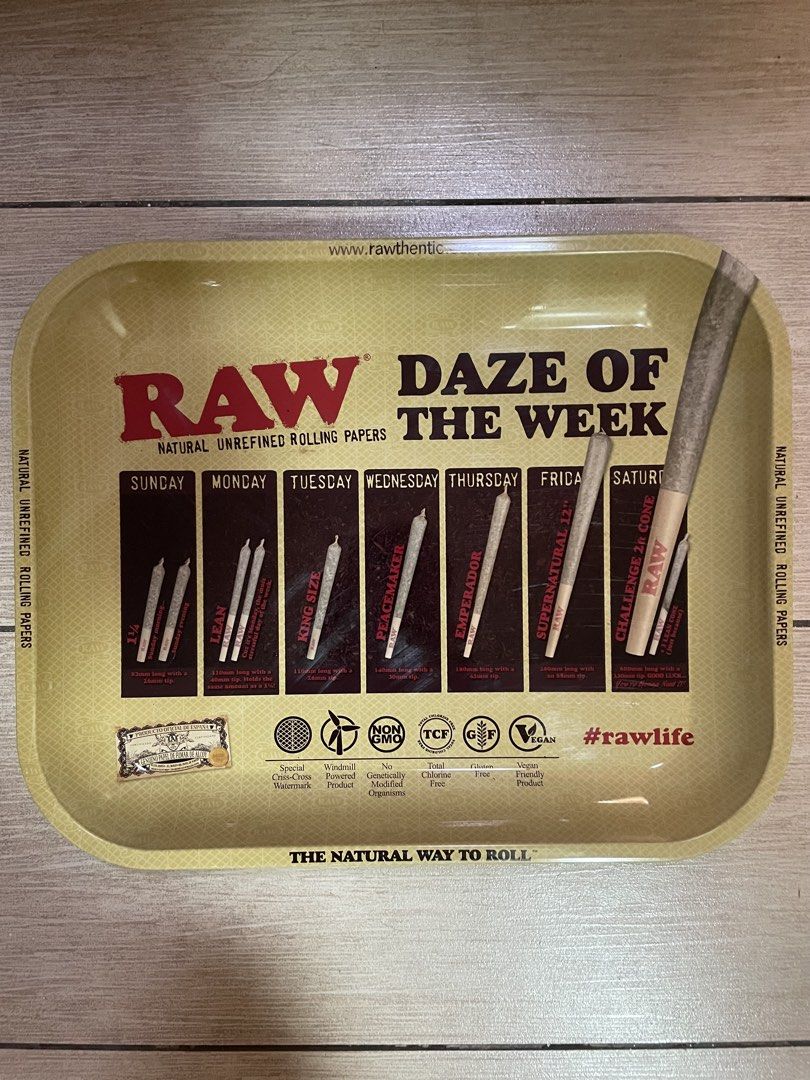 RAW Rolling Tray (Category: Other Home Decor) located in Bacolod City. Submitted by mcuencxoxo (Listing ID 1461880241, Image 1). Description: 14x11 inches .