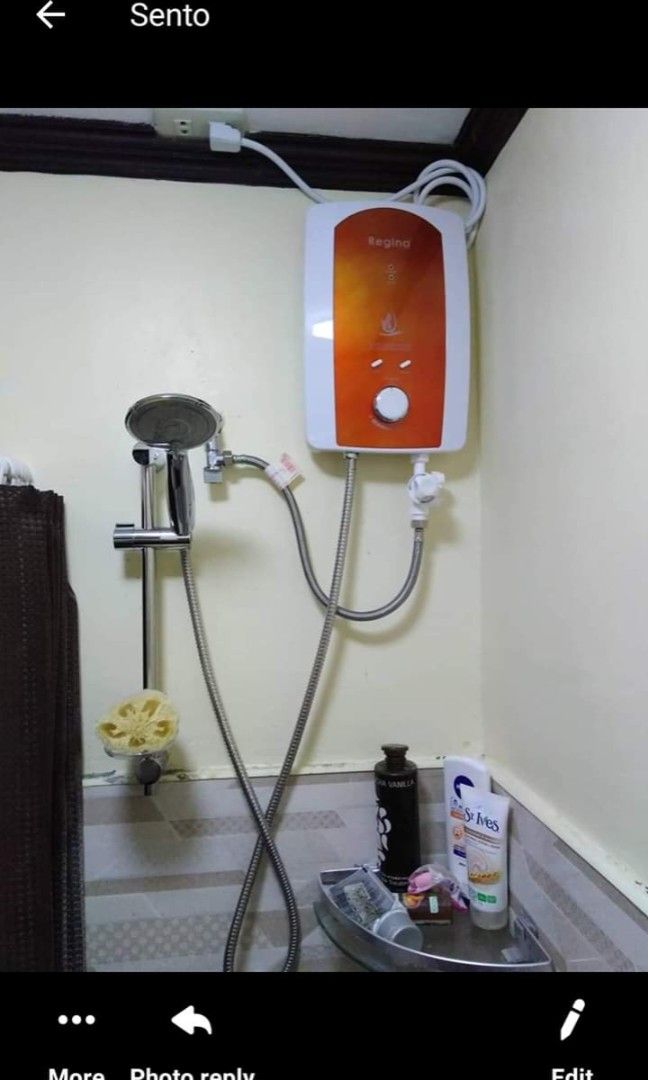 Regina Water heaters (Category: Water Heater & Instant Showers) located in Malabon City. Submitted by mrsuabae (Listing ID 1461810457, Image 2). Description: Quality water heaters single point and multipoint(REGINA Brand) feel free to inquire Thank you :).