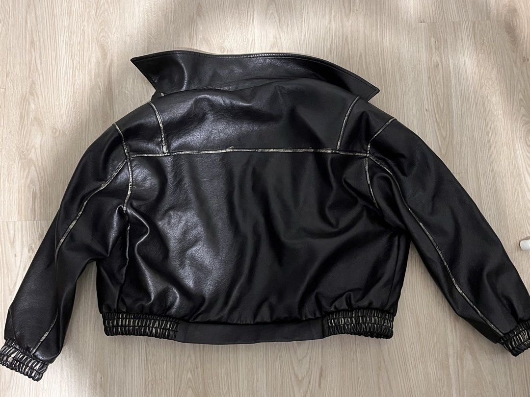 RHNDE Leather Jacket (Category: Coats, Jackets and Outerwear) located in Muntinlupa City. Submitted by calebsfinds (Listing ID 1461882164, Image 2). Description: Bought this for 4k in thailand used it sometimes.