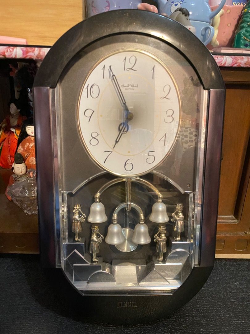 Rhythm Wall Clock with Musical Figures and Pendulum (Category: Clocks) located in Manila. Submitted by waltdisney10 (Listing ID 1462027346, Image 1). Description: - Vintage Rhythm wall clock - Features moving musical figures with pendulum - Plays music on the hour - Battery operated - Excellent decorative piece for any room.