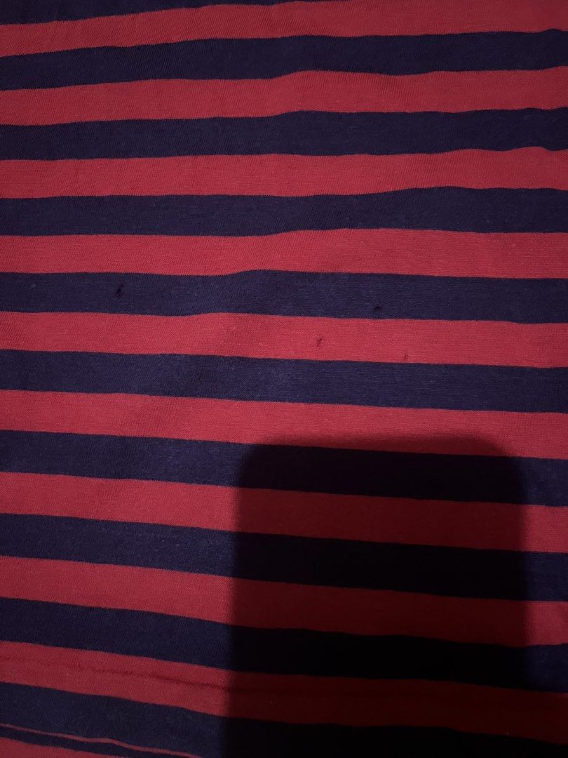 RL Navy B Red Stripes (Category: Tshirts & Polo Shirts ) located in Paranaque City. Submitted by kuuuurt (Listing ID 1461824091, Image 2). Description: Good Condition Color rate 8/10 Pinhole Tagged XL Width 23 Length 31 🏷️ 150 + Shipping fee 📦Shipping Nationwide via J&T 📍Parañaque 1700 .