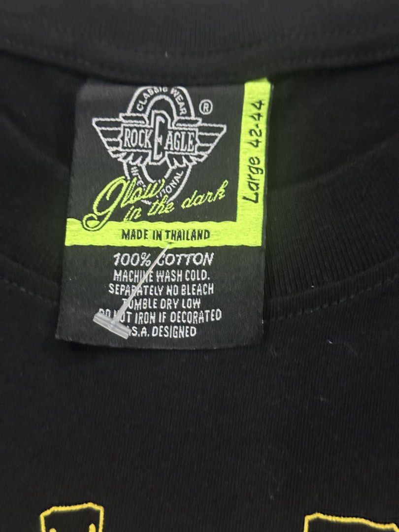Rock Eagle "FEEL FREE FORGET EVERYTHING AND GO.” Chopper Motorcycle Eagle Tshirt (Category: Tshirts & Polo Shirts ) located in Quezon City. Submitted by rackculture (Listing ID 1461820924, Image 3). Description: Size Large 22 width 30.5 length Fresh from USA Great Condition 10/10 color rate Steal Price 100% Authentic No issue.