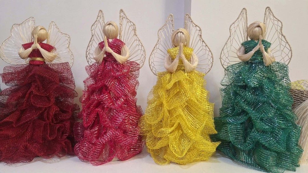 Ruffles Abaca Angel 12" (Category: Other Home Decor) located in Malabon City. Submitted by letletolmilla (Listing ID 1461874509, Image 2). Description: ‼️ Available & Ready to Ship‼️ Ruffles & Wincey Abaca Angels *12" *php 299 each.