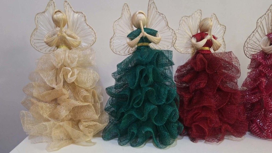 Ruffles Abaca Angel 12" (Category: Other Home Decor) located in Malabon City. Submitted by letletolmilla (Listing ID 1461874509, Image 3). Description: ‼️ Available & Ready to Ship‼️ Ruffles & Wincey Abaca Angels *12" *php 299 each.