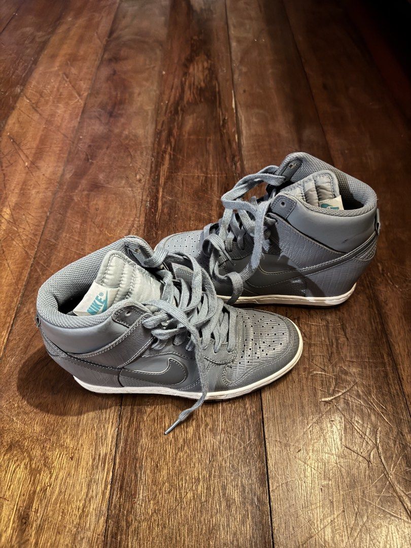 RUSH Nike Sky High Dunk Grey Sneakers Heels Wedge (Category: Sneakers) located in Las Pinas. Submitted by 444luckzz (Listing ID 1461955246, Image 3). Description: - rfs need funds - feel free to dm for any inquiries .