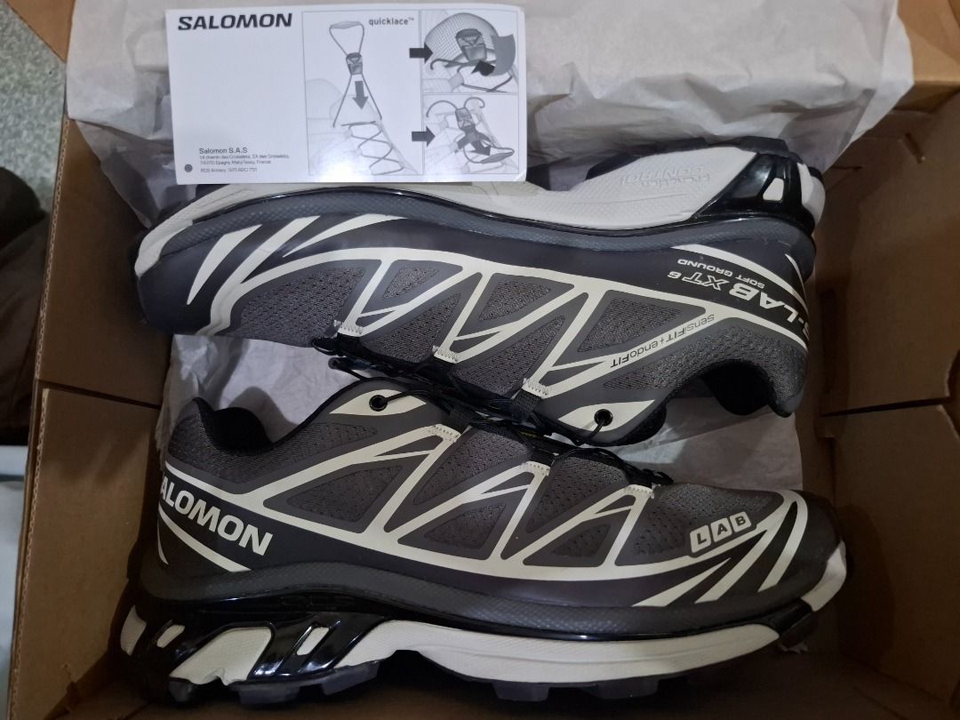 SALOMON XT6 CASTLEROCK (Category: Casual Shoes) located in Manila. Submitted by johnn_r (Listing ID 1461943023, Image 1). Description: XT-6 bought in shangrila mall march this year with complete receipt, original box, and paper bag. Conditon 9.5/10 Size 9US men. Fits 8 to 9US. Barely used. Price is negotiable. Comes with free salamon eco bag. Can do meet up within metro manila and delivery. Feel free to chat.