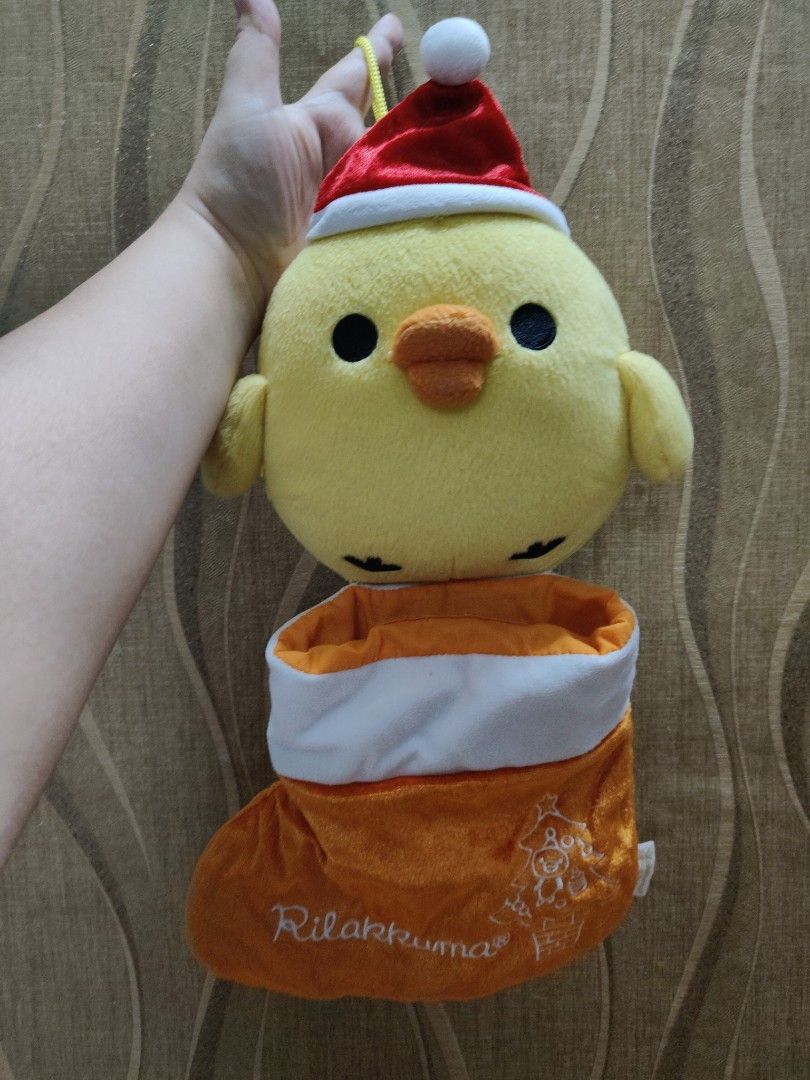 San-x Kiiroi Christmas Stocking Plush (Category: Plushies & Soft Toys) located in Santa Rosa. Submitted by mmps249.1 (Listing ID 1461838687, Image 1). Description: Crossposted Mine now, pay now shipping courier: JRS only Gcash payment upon order No reservations.