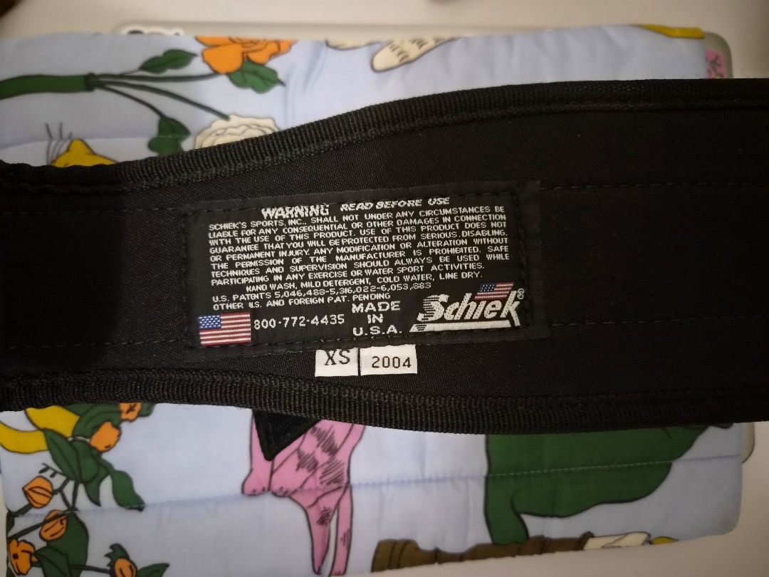 Schiek Pink Weightlifting Belt XS (Category: Toning & Stretching Accessories) located in Las Pinas. Submitted by storage485 (Listing ID 1461974742, Image 2). Description: - Schiek Weightlifting Belt - Color: Pink - Size: XS - Made in USA - Excellent for lifting support - Please check label for usage warnings.