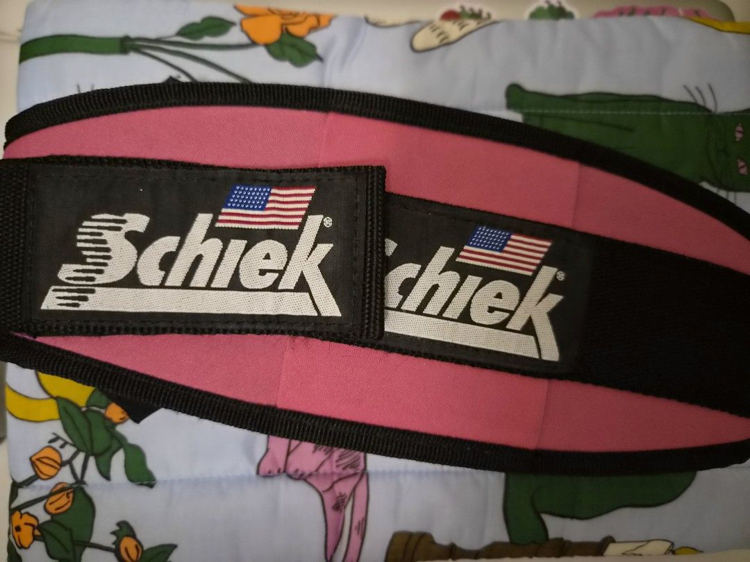 Schiek Pink Weightlifting Belt XS (Category: Toning & Stretching Accessories) located in Las Pinas. Submitted by storage485 (Listing ID 1461974742, Image 1). Description: - Schiek Weightlifting Belt - Color: Pink - Size: XS - Made in USA - Excellent for lifting support - Please check label for usage warnings.