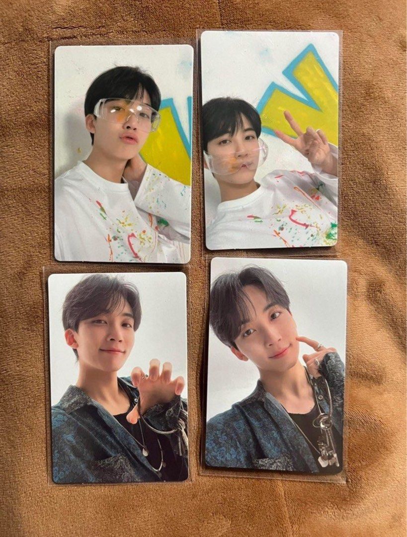 SEVENTEEN Jeonghan Photocards - 4 pc set (Category: K-Wave Merchandise) located in Taytay. Submitted by charlottesells (Listing ID 1461909810, Image 1). Description: - Set of 4 SEVENTEEN Jeonghan photocards - Complete 4p set of Jeonghan's Face the Sun carver rpc - All cards are in protective sleeves - A must-have for any Carat's collection.