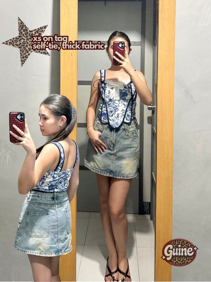 SHEIN MOD Vintage Corset Style Top (Category: Sleeveless) located in Cabuyao City. Submitted by guine_ (Listing ID 1461802407, Image 1). Description: .
