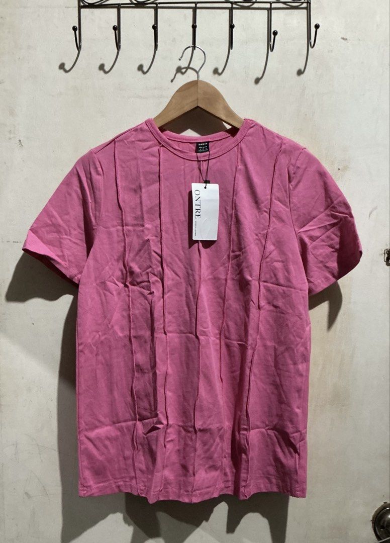 SHEIN PINK SHIRT (Category: Shirts) located in Dagupan City. Submitted by trendies_collection (Listing ID 1462002804, Image 1). Description: Brand new with pouch and hang tag Small on tag, oversized sa small Fit up to large size No issue.