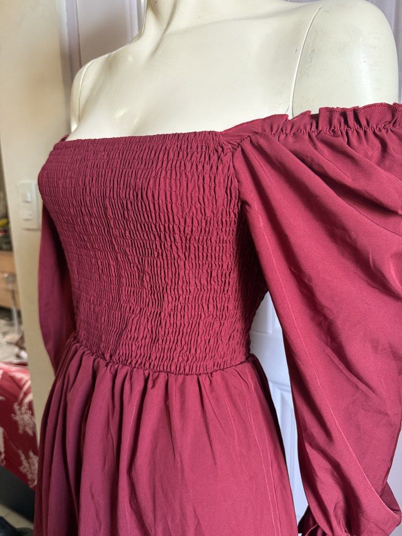 SHEIN Red Dress (Category: Dresses) located in Las Pinas. Submitted by sellerkjb (Listing ID 1461798519, Image 3). Description: BRAND NEW From SHEIN bale I think Medium to Large.