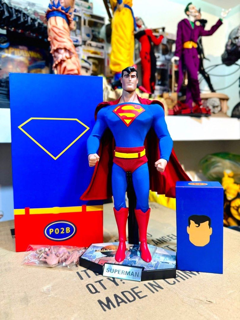 S-HERO - Superman Animated Version 1:6 (Category: Figurines & Statues) located in Paranaque City. Submitted by icko007 (Listing ID 1461812881, Image 1). Description: S-HERO - Superman Animated Version 1:6 -With 3 Head -Wired Cape -Base Stand -Anternate Hands Condition Bib no issue complete Price: 8999 Last Price Automatic ignore Tatawad! No Rush Shipping /Dibs now pay now Location Paranaque Payment Gcash/Bpi Shipping Lalamove/Lbc Buyers Risk / Fe