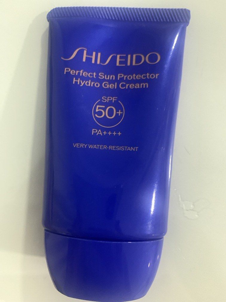 SHISEIDO SUNSCREEN (Category: Face Care) located in Quezon City. Submitted by prelovedsaleitems (Listing ID 1461972812, Image 1). Description: 60-80% left.