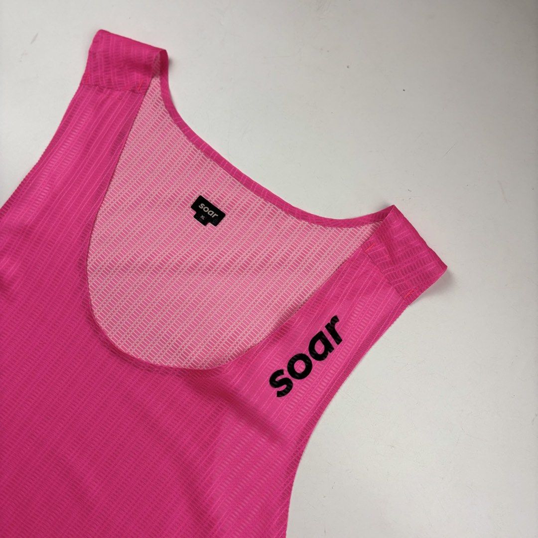 Soar Running Club Vest Singlet (Category: Tshirts & Polo Shirts ) located in Makati City. Submitted by ragrepository (Listing ID 1461948529, Image 2). Description: Soar Running Club Vest Singlet Tagged as XL Length- 27.5” Pit to pit- 21” Sleeves- Shoulder-12.5” Condition- 9.5/10 Flaw- None .