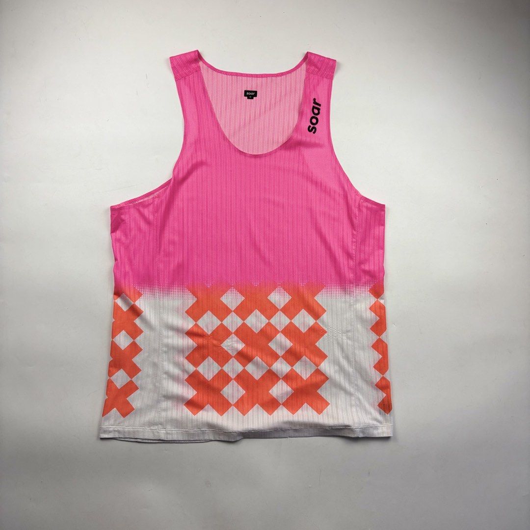 Soar Running Club Vest Singlet (Category: Tshirts & Polo Shirts ) located in Makati City. Submitted by ragrepository (Listing ID 1461948529, Image 1). Description: Soar Running Club Vest Singlet Tagged as XL Length- 27.5” Pit to pit- 21” Sleeves- Shoulder-12.5” Condition- 9.5/10 Flaw- None .